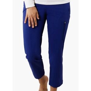 UV Skinz Capri Pants Womens 16 Blue UPF 50+ Stretch Hiking Travel Walking